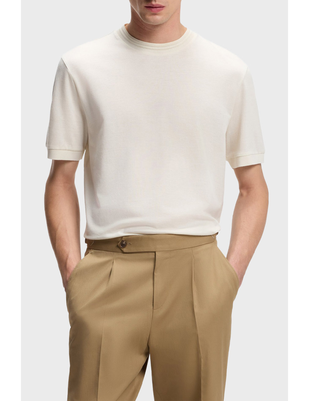 

Футболка, Бежевый;молочный