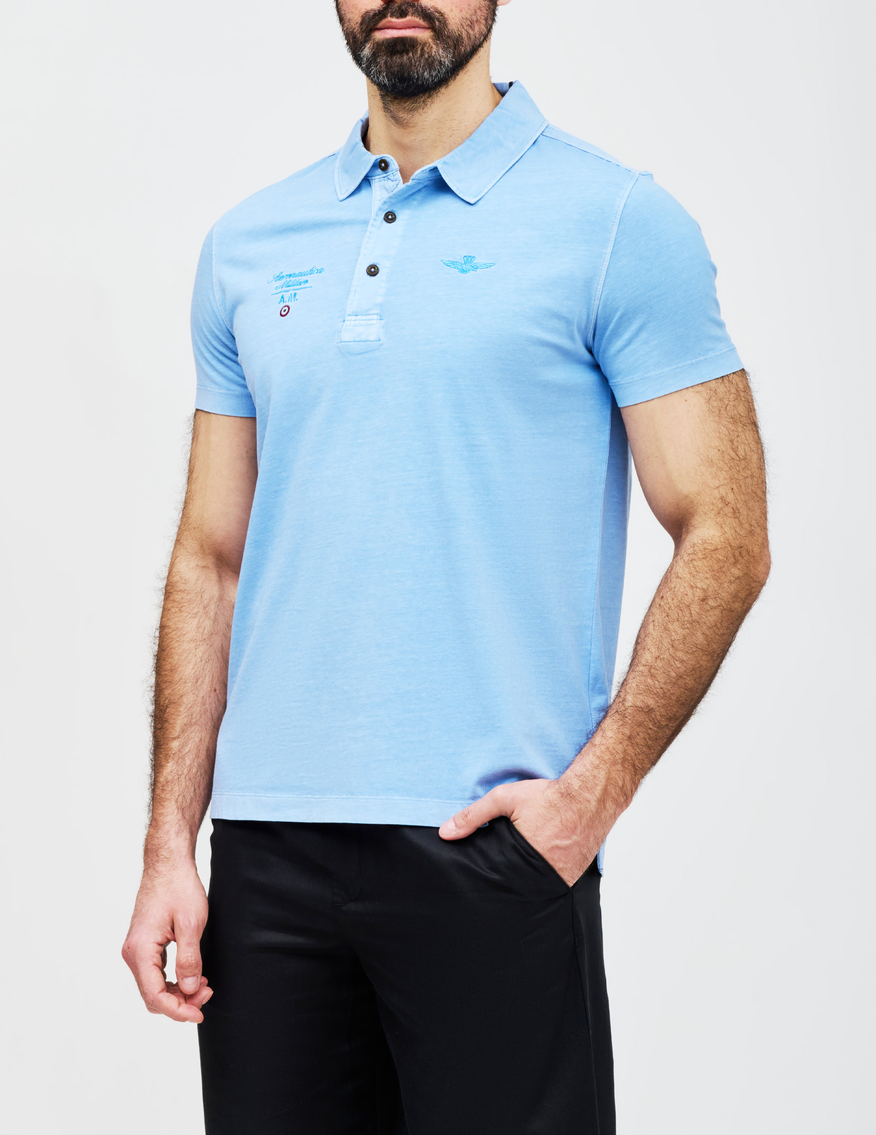 

Поло, Голубой