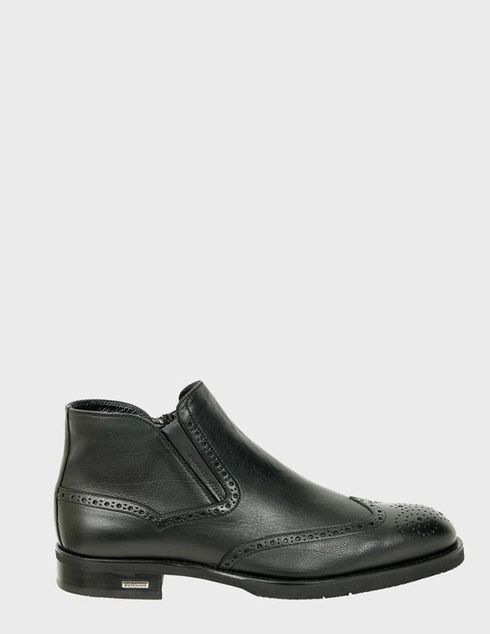 мужские черные кожаные Ботинки Baldinini 46708 - фото-5