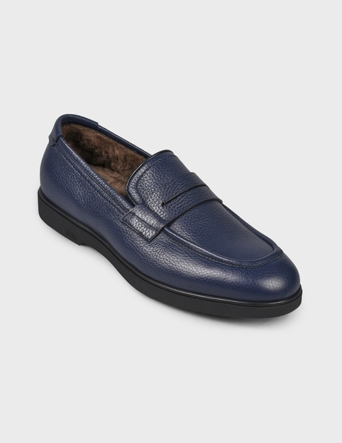 синие Лоферы Fabi 0181-blue