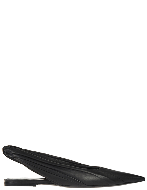 женские черные кожаные Босоножки Balenciaga 500528-1000_black - фото-5