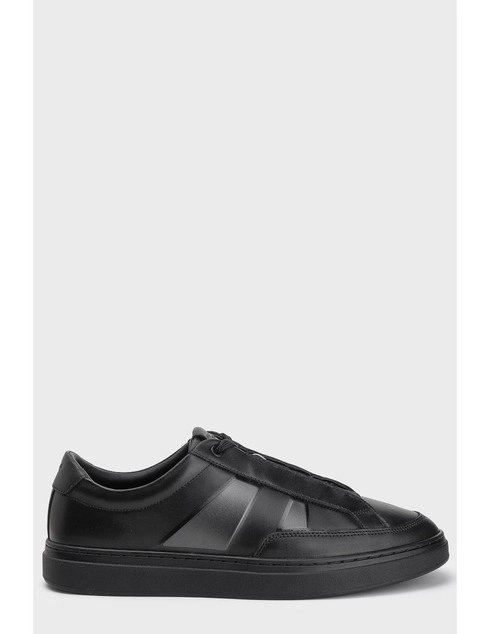 мужские черные кожаные Кеды Boss HUGO_BOSS_11855 - фото-5