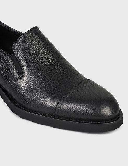 мужские черные кожаные Туфли Cesare Casadei 17305-black - фото-5