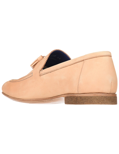 мужские бежевые Лоферы Alberto Guardiani S76028S_beige - фото-2