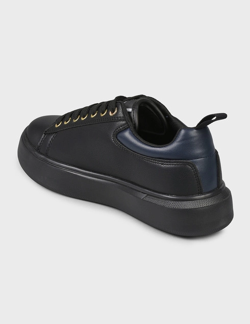 женские черные Кеды Trussardi 00551-black - фото-2