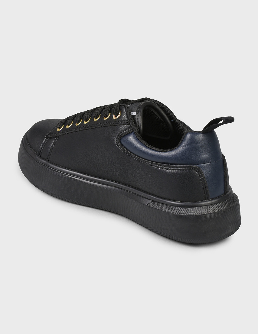 женские черные Кеды Trussardi 00551-black - фото-2