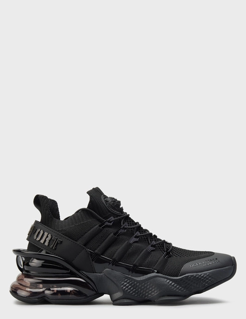 мужские черные текстильные Кроссовки Plein Sport USC0518-011_black - фото-5