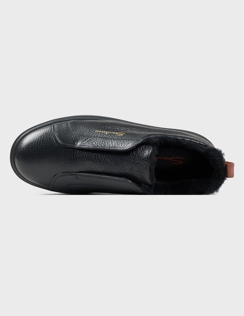 черные мужские Кеды Santoni 21995-01_black 28088 грн