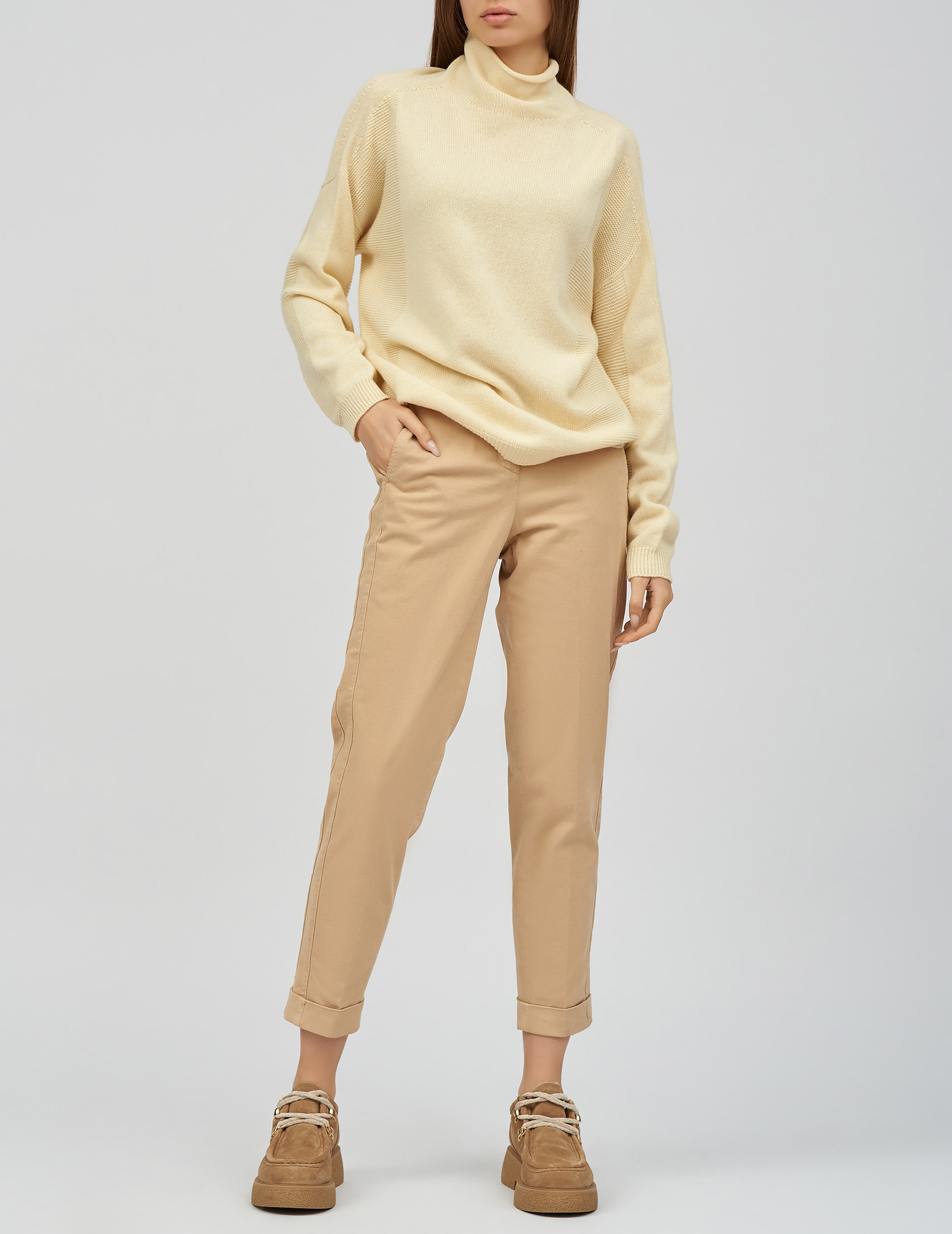 

Брюки, Бежевый