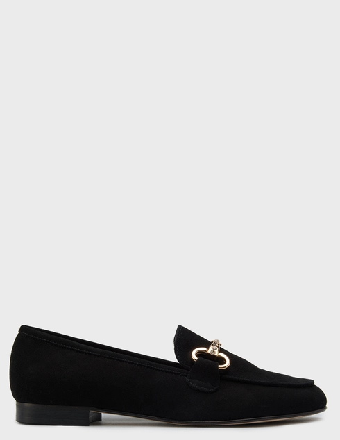 женские черные замшевые Лоферы Luca Grossi 510_black - фото-5