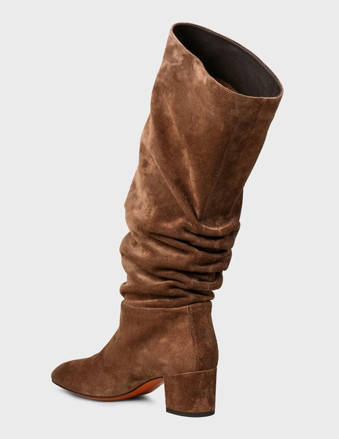женские коричневые Сапоги Santoni Sant-AW19-20-WSTC58216HI2SAEAS62-brown - фото-2