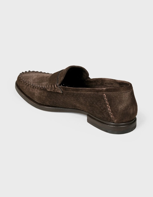 мужские коричневые Лоферы Santoni MCPG15540LC7SROVG35-brown - фото-2