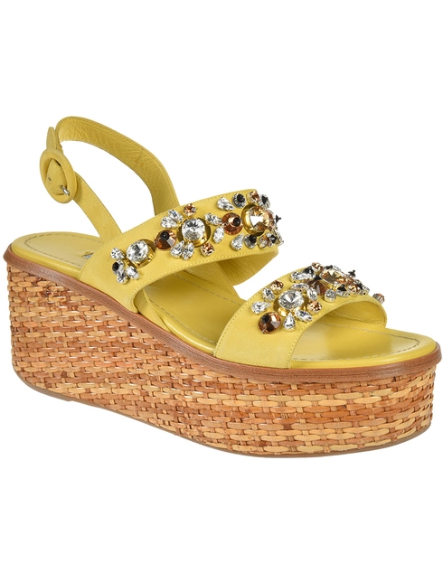 желтые Босоножки Prada PR9217_yellow