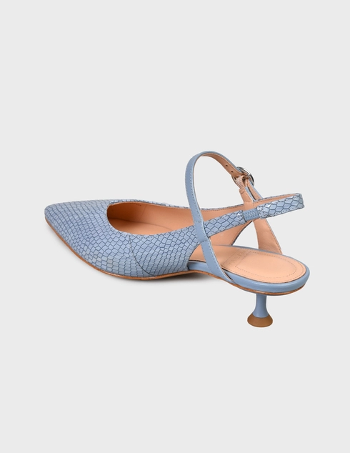 женские голубые Босоножки What For SS21WF040 - фото-2