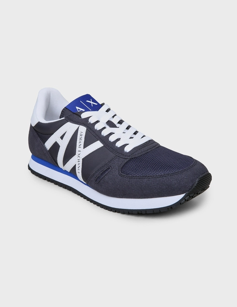 синие Кроссовки Armani Exchange XUX017-XCC68-K487-blue