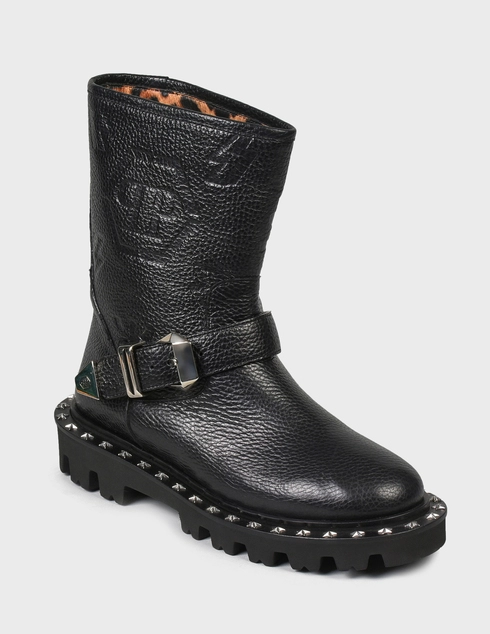 черные Ботинки Philipp Plein 553-black