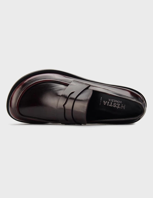 бордовые женские Лоферы H'estia Venezia 4838_bordo 17950 грн