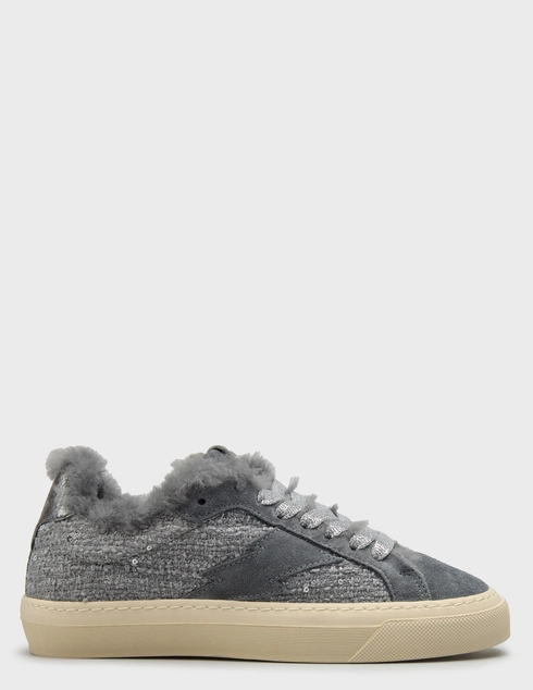 женские серые текстильные Кеды Stokton BLAZE-Grey-paet_gray - фото-5