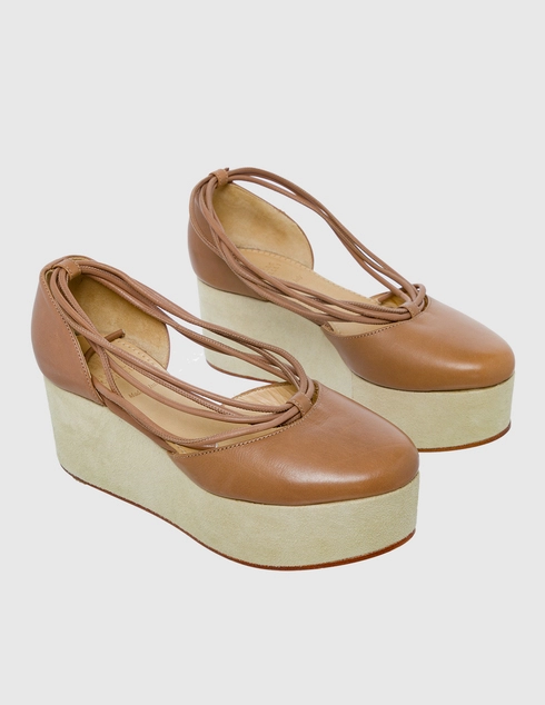 бежевые Туфли Brunello Cucinelli 135605-beige