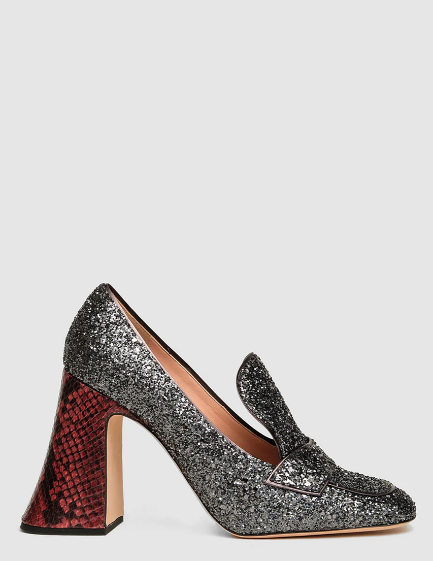 серебряные Туфли Rochas RO31201A-8172-silver размер - 36; 37; 37.5; 40