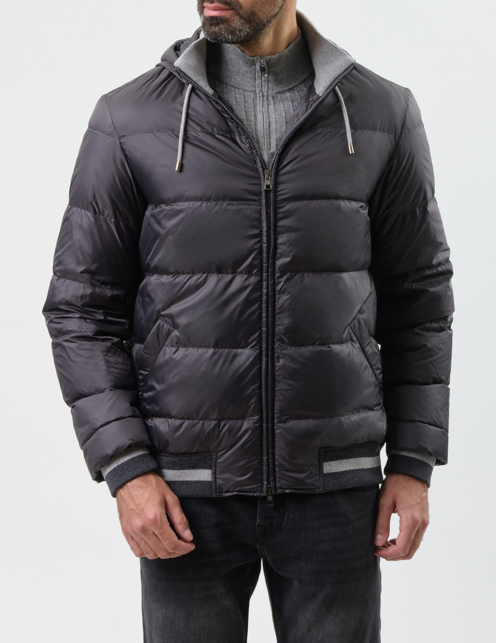 

Пуховик, Серый