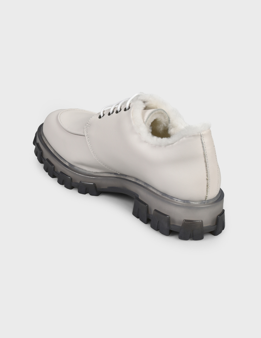 женские белые Дерби Stokton BLK-64-white - фото-2