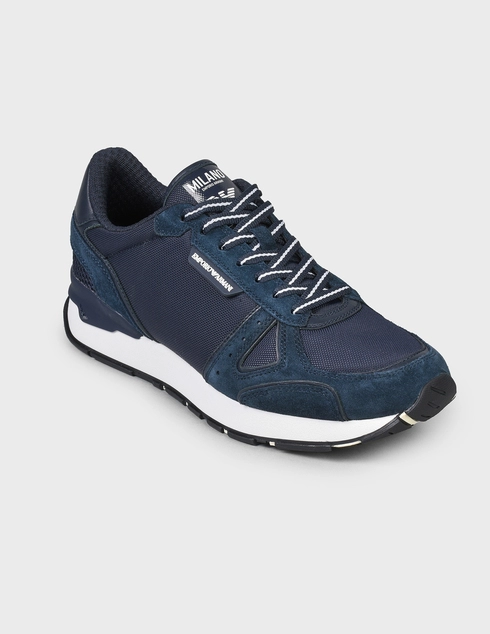 синие Кроссовки Emporio Armani 289-015-blue