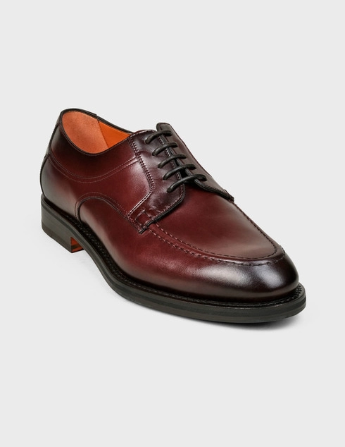 бордовые Дерби Santoni Sant-AW19-MCCG16814JH5IVREB52-bordo