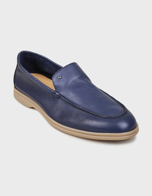 синие Лоферы Luca Guerrini 1060-blue