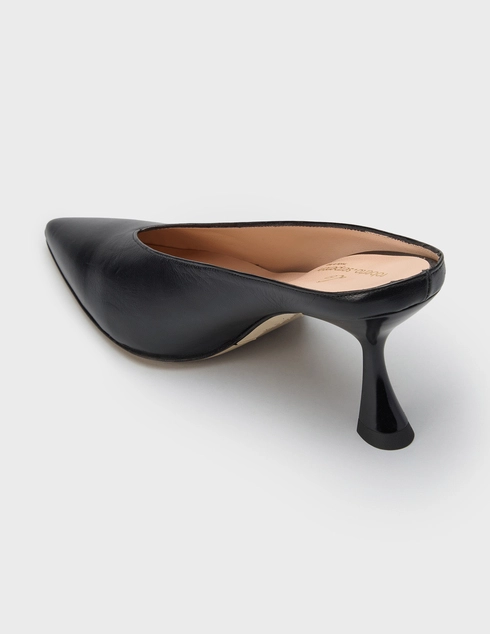 женские черные Шлепанцы Roberto Serpentini 780-K_black - фото-2