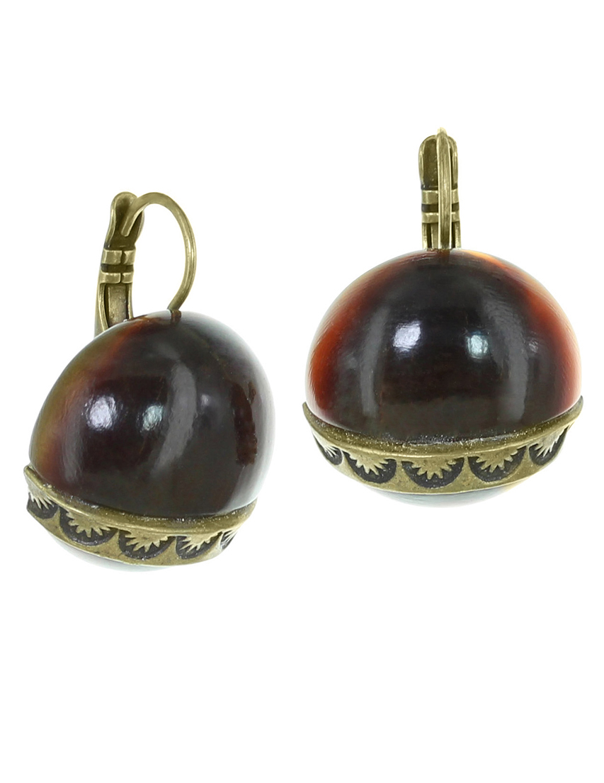 

Серьги, Коричневый