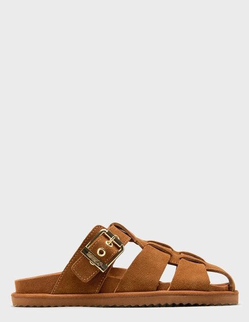 женские коричневые замшевые Шлепанцы Colors Of California 601-viski_brown - фото-5