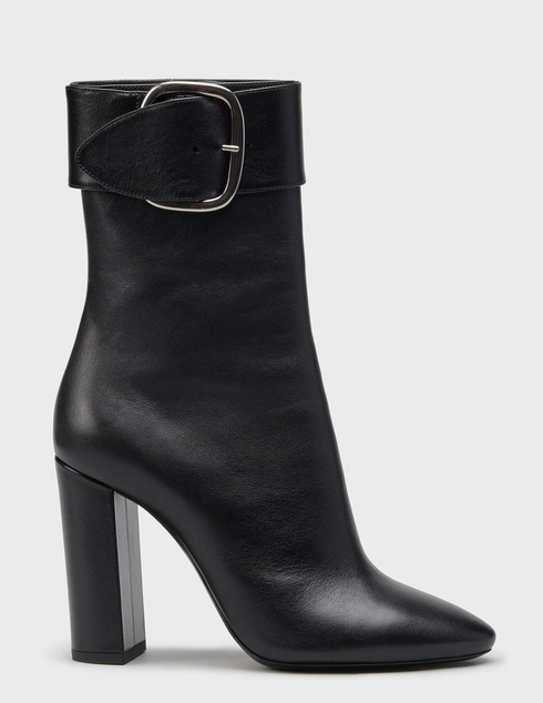 женские черные кожаные Ботильоны Saint Laurent 529330-1000_black - фото-5