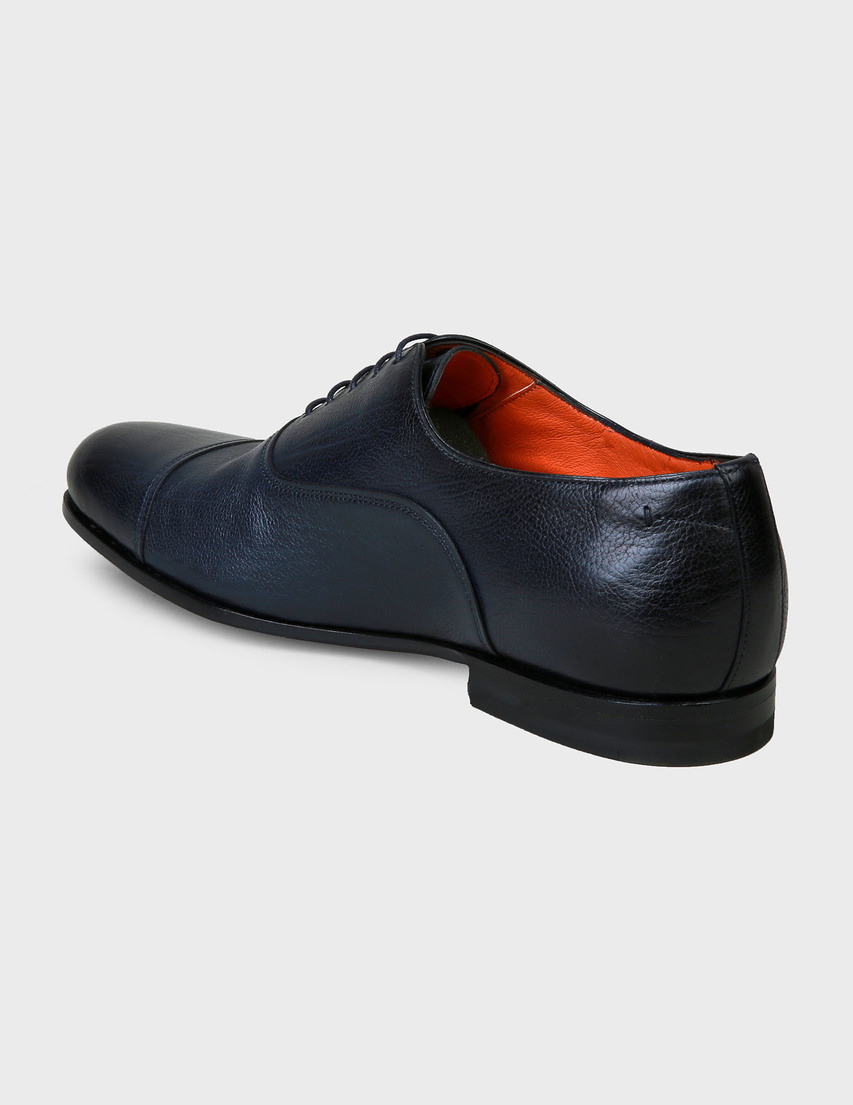 мужские синие Оксфорды Santoni Sant-SS20-MCAZ16503SA3ECGCU35-blue - фото-2