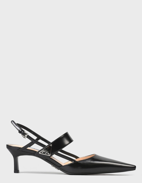 женские черные Босоножки Prada 9009-black - фото-6