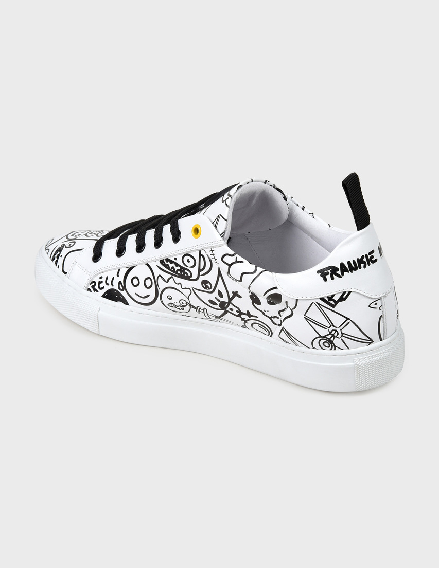 мужские белые Кеды Frankie Morello 7216-white - фото-2
