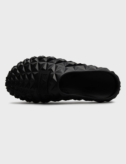 черные мужские Шлепанцы Ea7 Emporio Armani 001-002_black 4738 грн