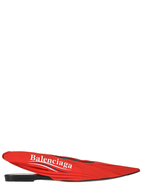 женские красные текстильные Босоножки Balenciaga 500619-6571_red - фото-5