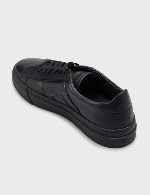 мужские черные Кеды Santoni MBGT21779-011_black - фото-2