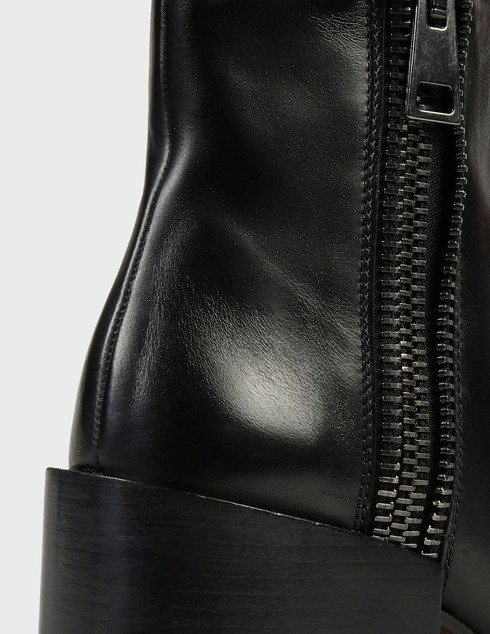женские черные кожаные Ботильоны Pertini 202W30242D1 - фото-5
