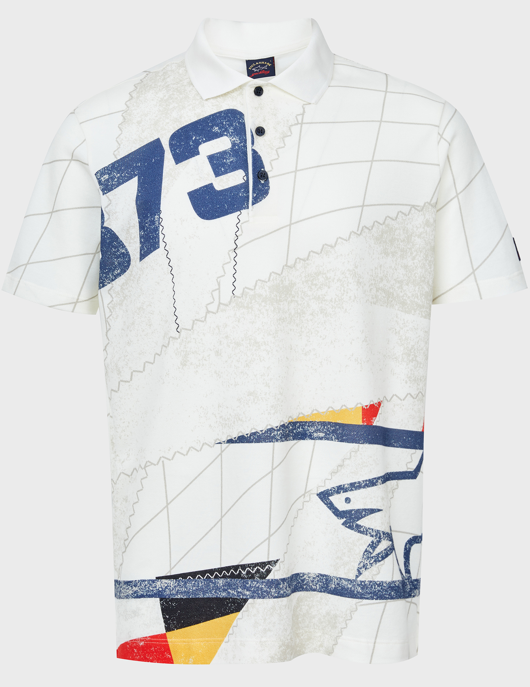 

Поло, Белый;принт