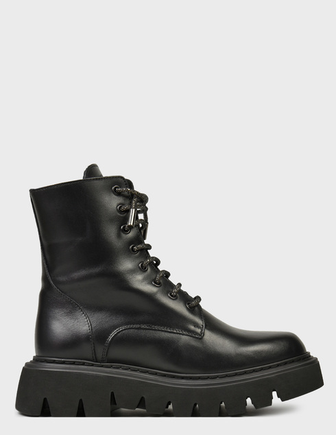 женские черные кожаные Ботинки Stokton S104_black - фото-5