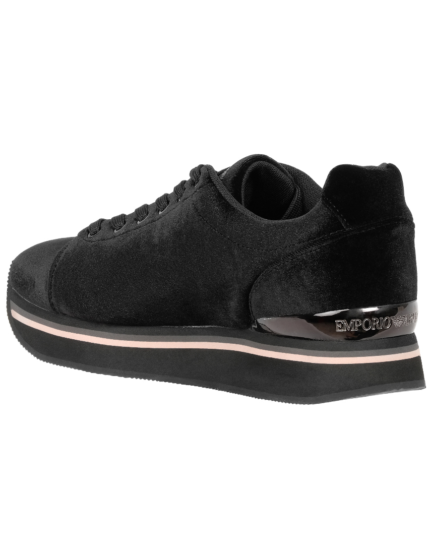 женские черные Кроссовки Emporio Armani AGR-X3X057XD163-00002 - фото-2