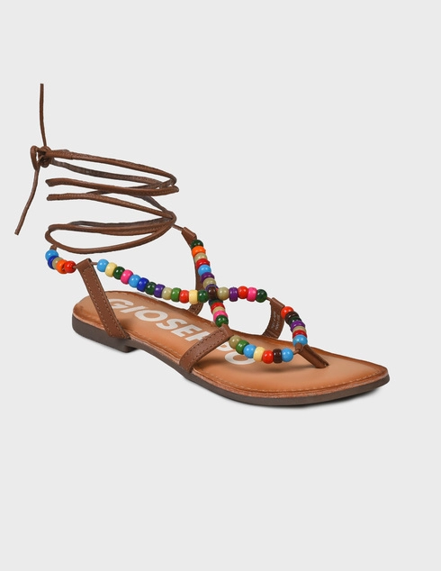 коричневые Сандалии Gioseppo 66032-P-multicolor-brown