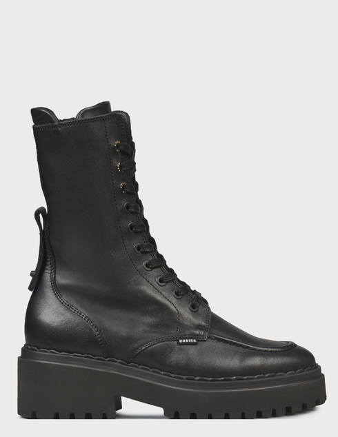 женские черные кожаные Ботинки Nubikk 21040800-black - фото-5