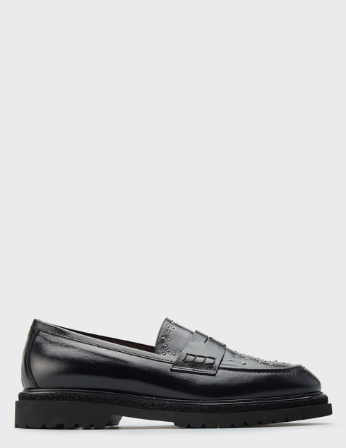 женские черные кожаные Лоферы Mot-Cle 3118_black - фото-5