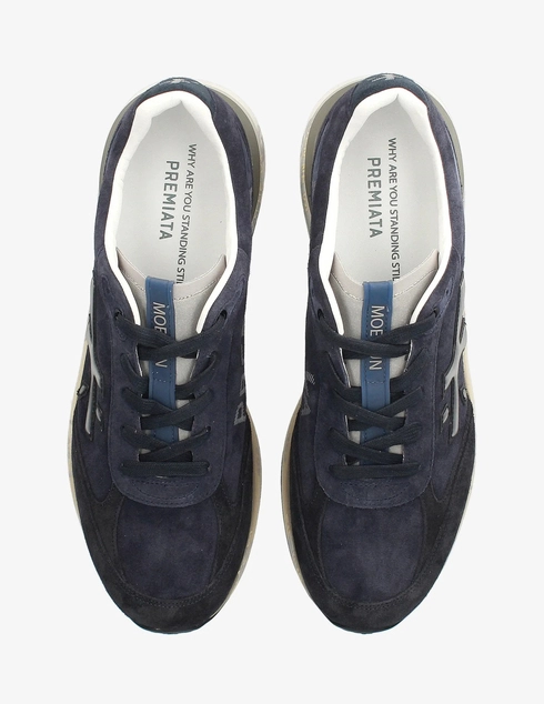 мужские синие замшевые Кроссовки Premiata MOERUN_7776 - фото-5