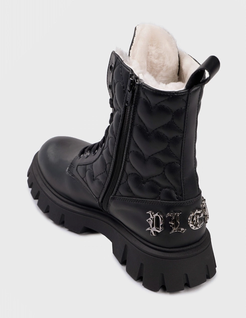 женские черные Ботинки Philipp Plein AGR-79056_black - фото-2