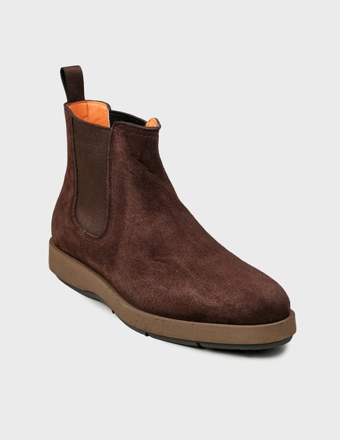 коричневые Ботинки Santoni Sant-AW19-MGDG16836HB1EUEET45-brown