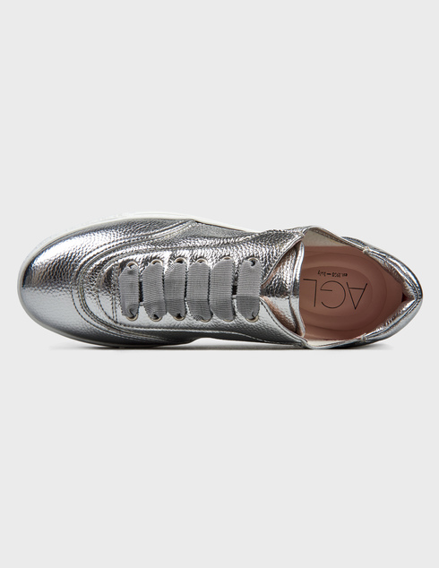 серебряные женские Кеды Agl 937-silver 16146 грн